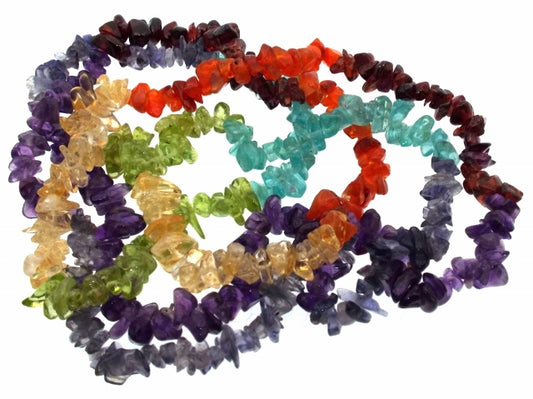 36 Inch Chakra Gemstone Necklace