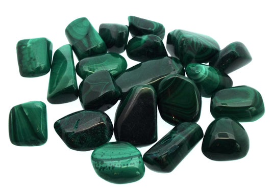 50gms Malachite Tumbled Gemstones