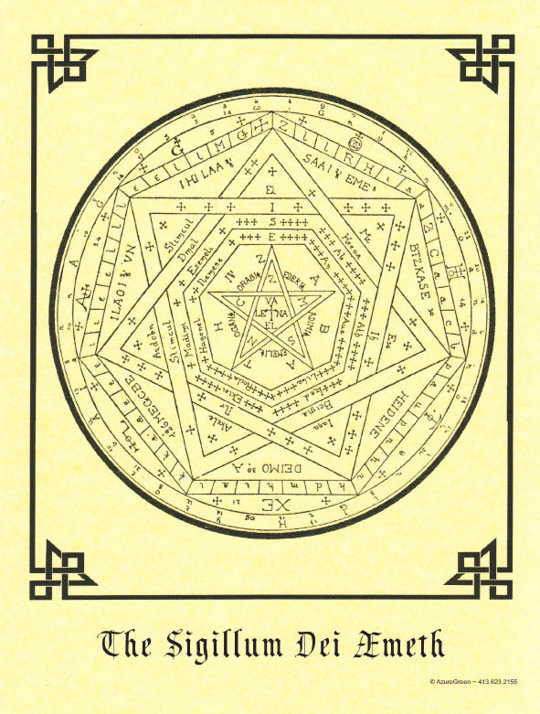 The Sigillum Dei Emeth Pagan Poster