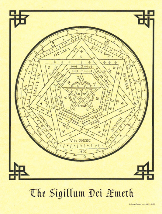 The Sigillum Dei Emeth Pagan Poster