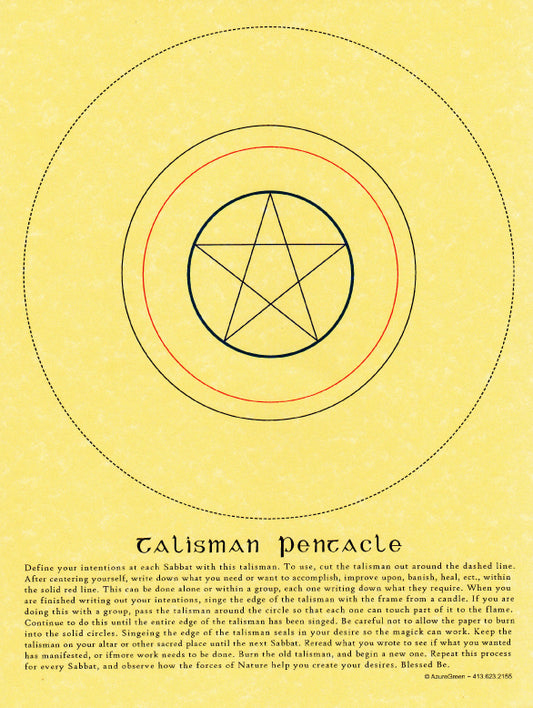 Talisman Pentacle Pagan Poster