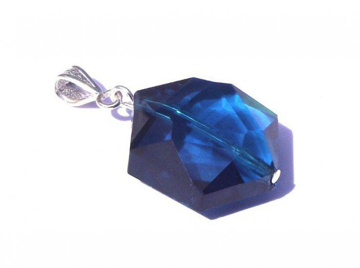 Hexagon Oceanic Andara Crystal Pendant