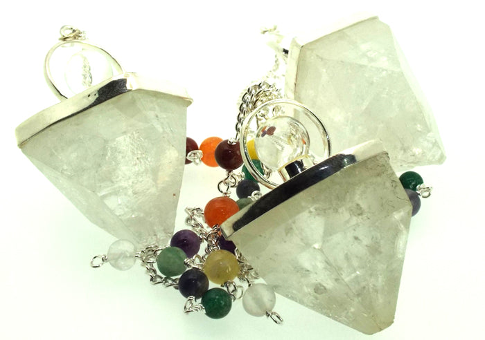 Apophyllite Gemstone Crystal Chakra Pendulum
