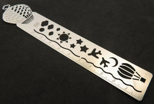 Stainless Steel Hot Air Balloon Stencil Ruler