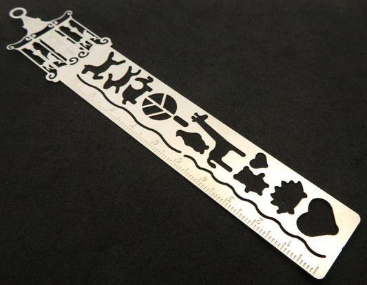 Stainless Steel Merry Go Round Stencil Ruler