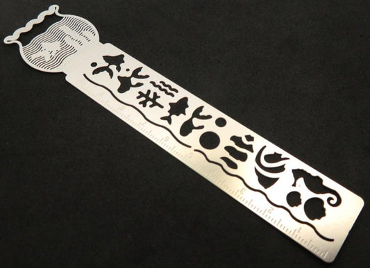 Stainless Steel Fish Bowl Stencil Ruler