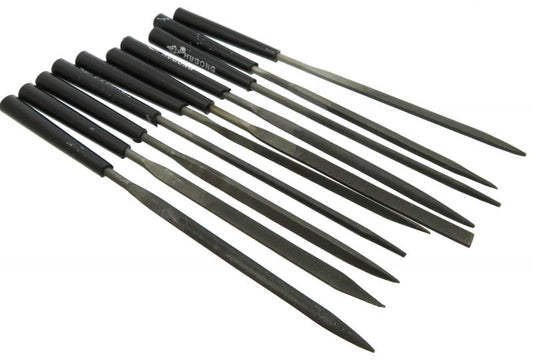 Stainless Steel Ten Piece Precision Diamond File Set