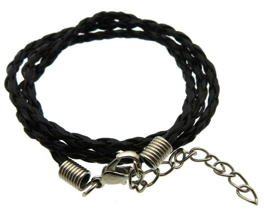 17 Inch Black Twisted Cord Necklace for Pendants