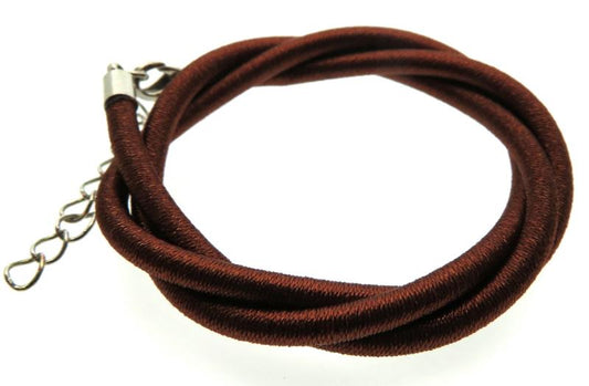 17 Inch Brown Cord Necklace for Pendants