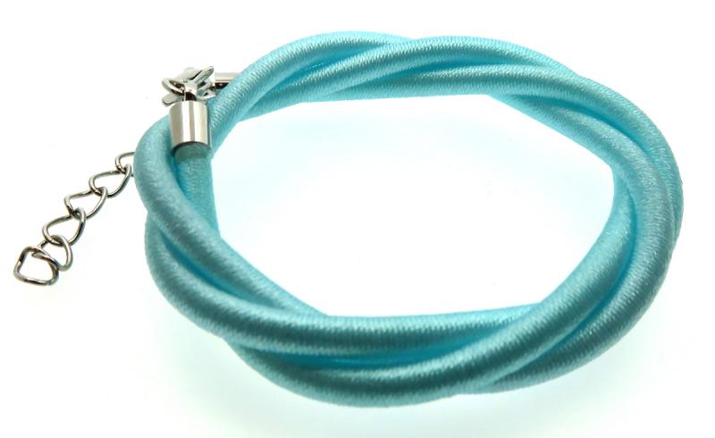17 Inch Light Blue Cord Necklace for Pendants