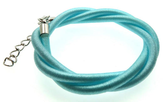 17 Inch Light Blue Cord Necklace for Pendants