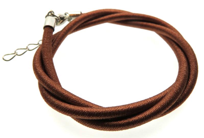 17 Inch Light Brown Cord Necklace for Pendants
