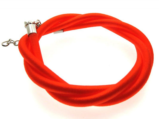 17 Inch Orange Cord Necklace for Pendants
