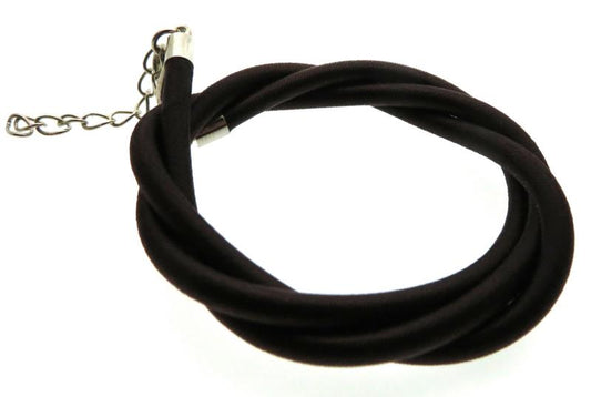 17 Inch Dark Brown Cord Necklace for Pendants