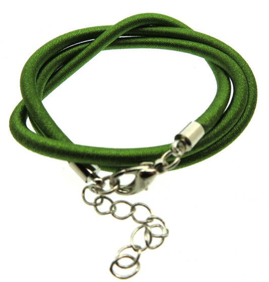17 Inch Green Cord Necklace for Pendants