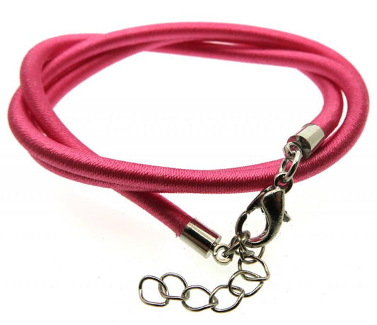 17 Inch Dark Pink Cord Necklace for Pendants