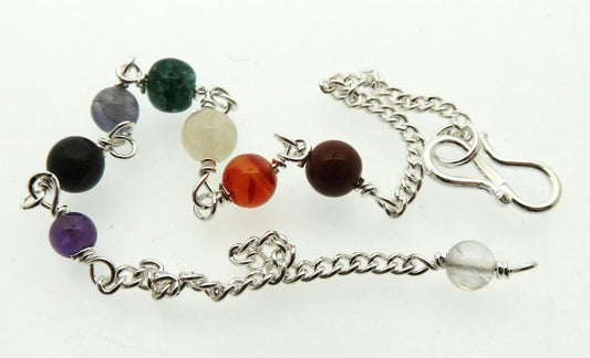Chakra Gemstone Chain for Pendulums or Jewellery