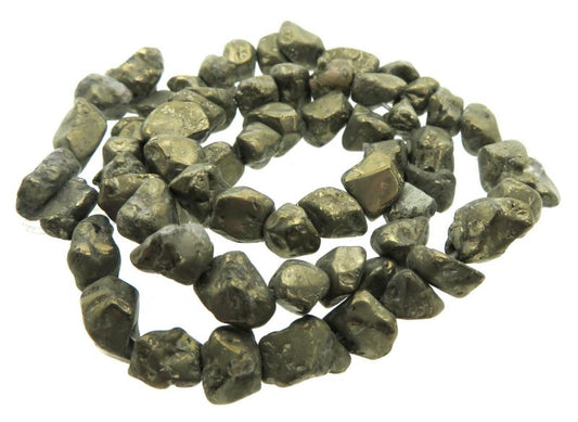 16 inch Pyrite Chip Bead String