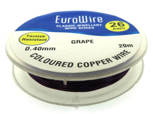 04mm Grape Coloured Copper Wire
