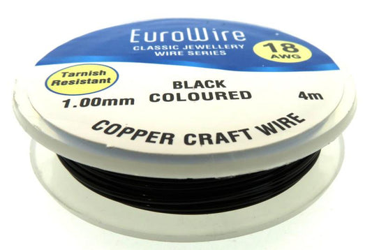 1mm Black Coloured Copper Wire