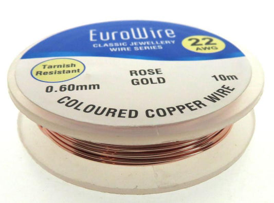 06mm Rose Gold Coloured Copper Wire