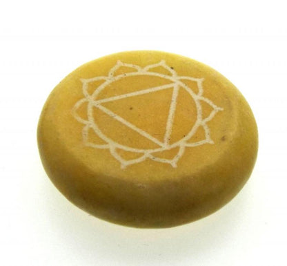 Solar Chakra Meditation Soapstone with Pouch