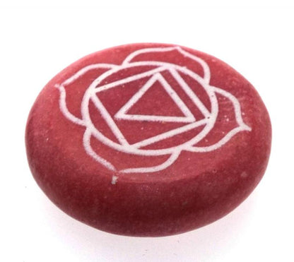 Root Chakra Meditation Soapstone with Pouch