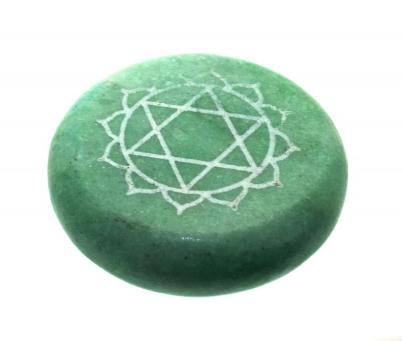Heart Chakra Meditation Soapstone with Pouch