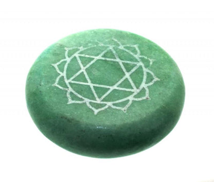 Heart Chakra Meditation Soapstone with Pouch
