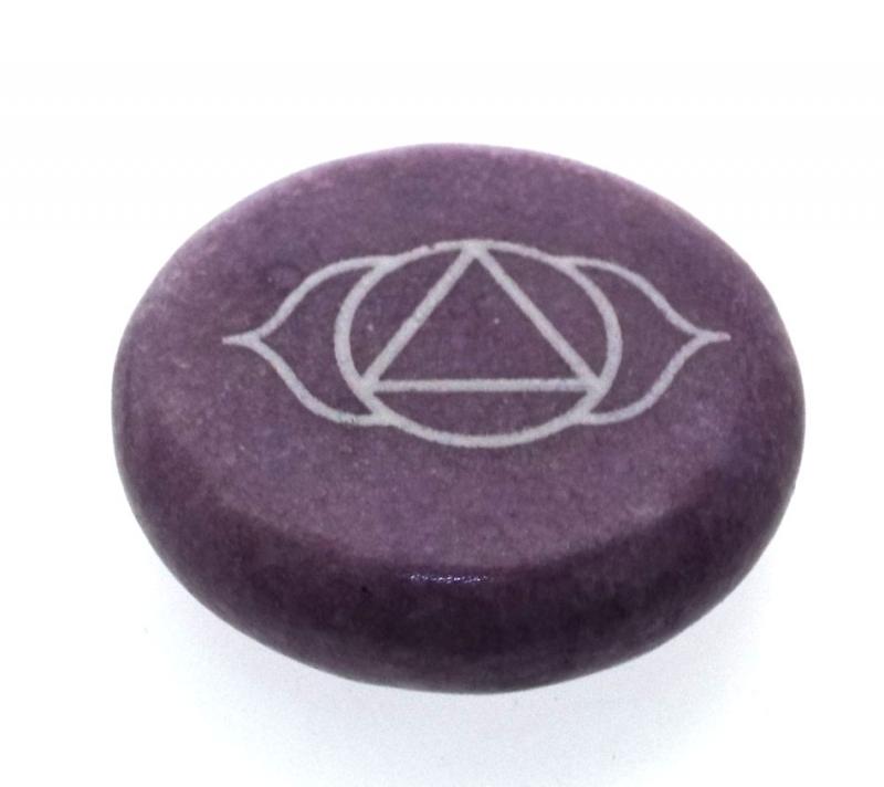 Third Eye Chakra Meditation Soapstone with Pouch