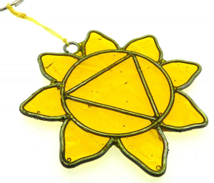 Solar Chakra Symbol Mini Suncatcher