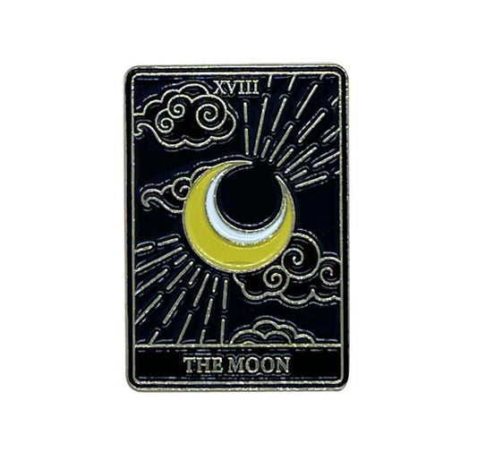 Metal Enamel Moon Design 1 Badge