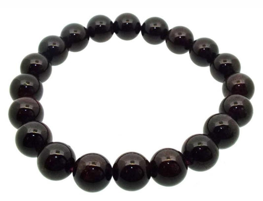 9mm Garnet Gemstone Power Bracelet