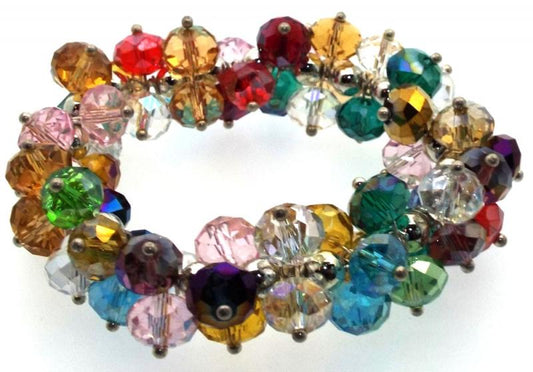 Large Chakra Crystal Statement Bracelet
