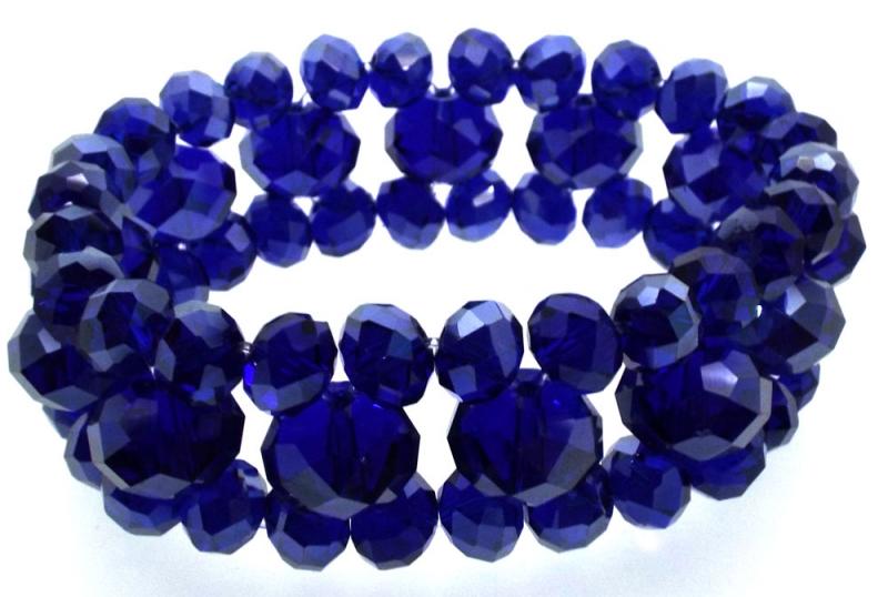 Dark Blue Crystal Fancy Bracelet