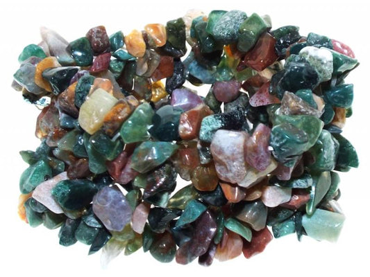 Agate Mix Gemstone Cuff Bracelet