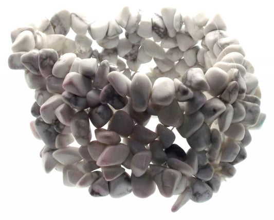 Howlite Gemstone Cuff Bracelet