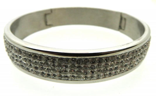 Stainless Steel Rhinestone Crystal Bracelet
