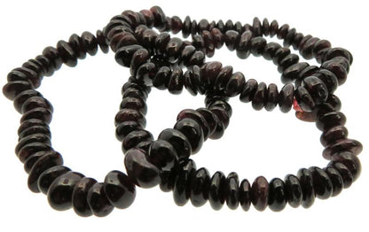 Garnet Gemstone Small Pebble Bracelet