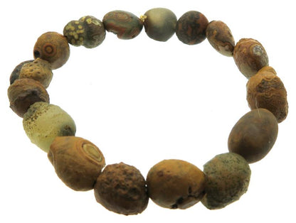 Mongolian Gobi Desert Agate Raw Bracelet