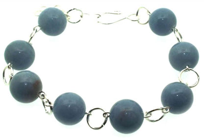 Peruvian Angelite Gemstone Bead Bracelet