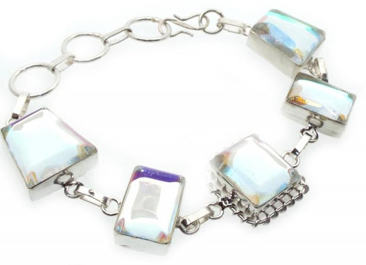 Angel Aura Quartz Indian Silver Bracelet 01