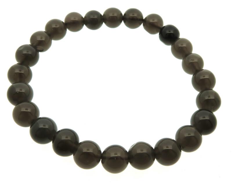 8mm Obsidian Gemstone Power Bracelet