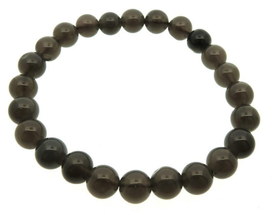 8mm Obsidian Gemstone Power Bracelet