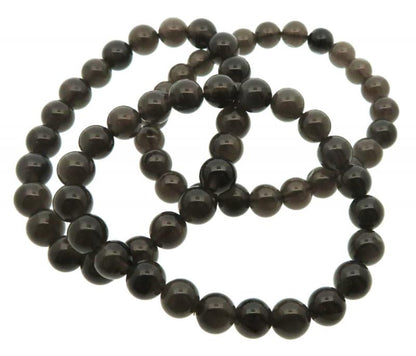 8mm Obsidian Gemstone Power Bracelet