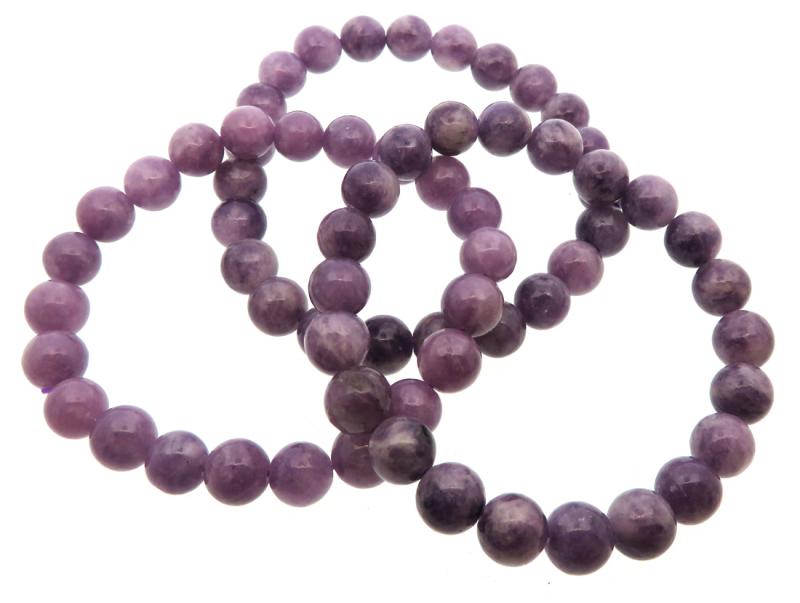 8mm AAA Grade Kunzite Gemstone Power Bracelet