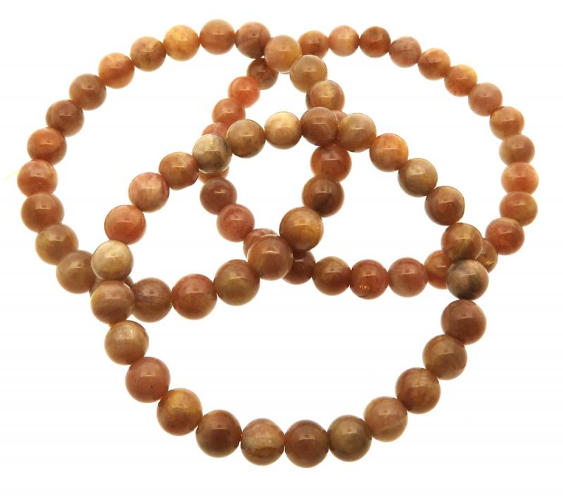 7mm Sunstone Gemstone Power Bracelet