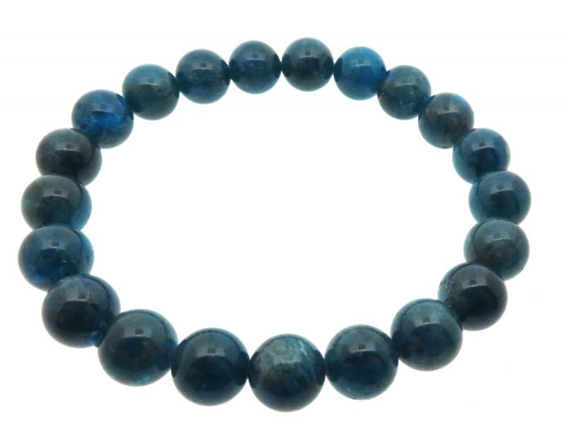 9mm Neon Apatite Gemstone Power Bracelet