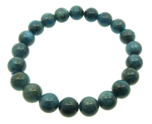 8mm Neon Apatite Gemstone Power Bracelet