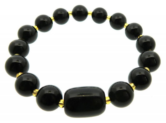 10mm Obsidian Gemstone Power Bracelet